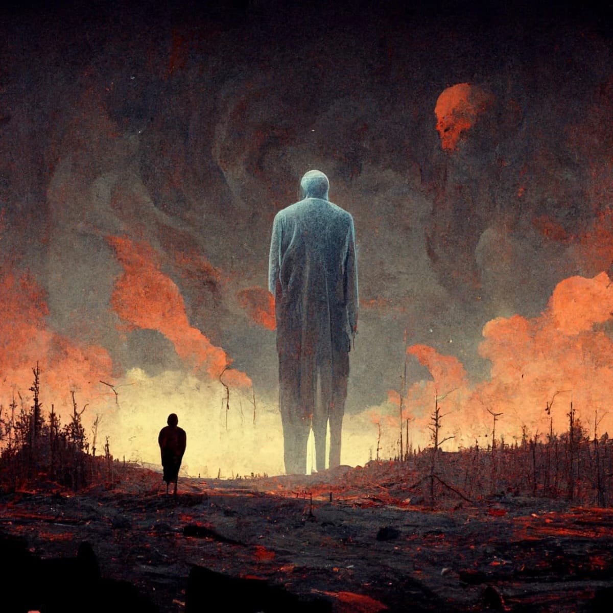 Imagen de una representación artística del juicio final