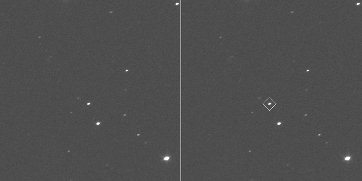 Primeras imágenes del asteroide Donaldjohanson capturadas por la sonda Lucy de la NASA.