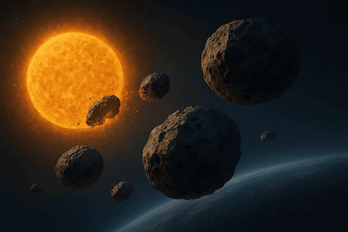 Meteoroides carbonáceos desintegrándose cerca del Sol antes de alcanzar la Tierra