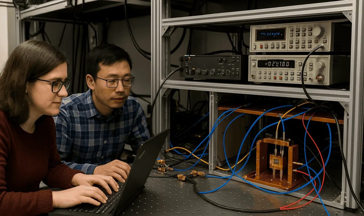 Ingenieros del MIT trabajando en investigación de computación cuántica