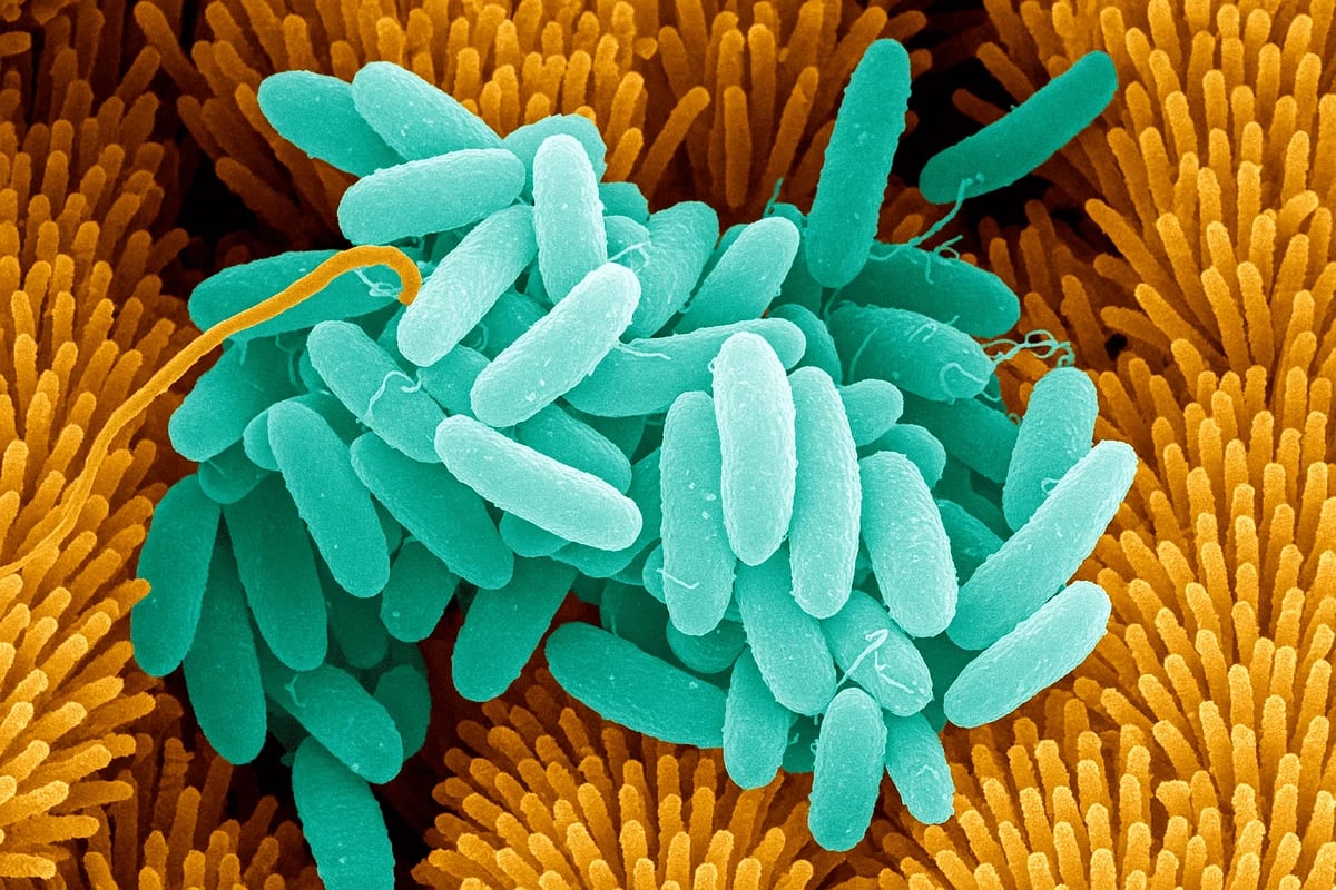 Bacterias Pseudomonas aeruginosa vistas al microscopio electrónico