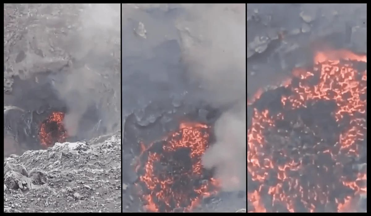 Lava brillante y actividad volcánica intensa en el cráter del Popocatépetl captada en tres acercamientos