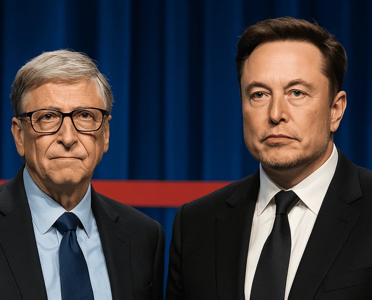 Bill Gates y Elon Musk juntos en evento público