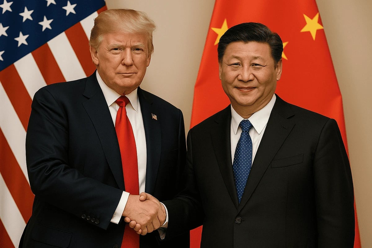 Donald Trump y Xi Jinping durante cumbre de negociaciones comerciales