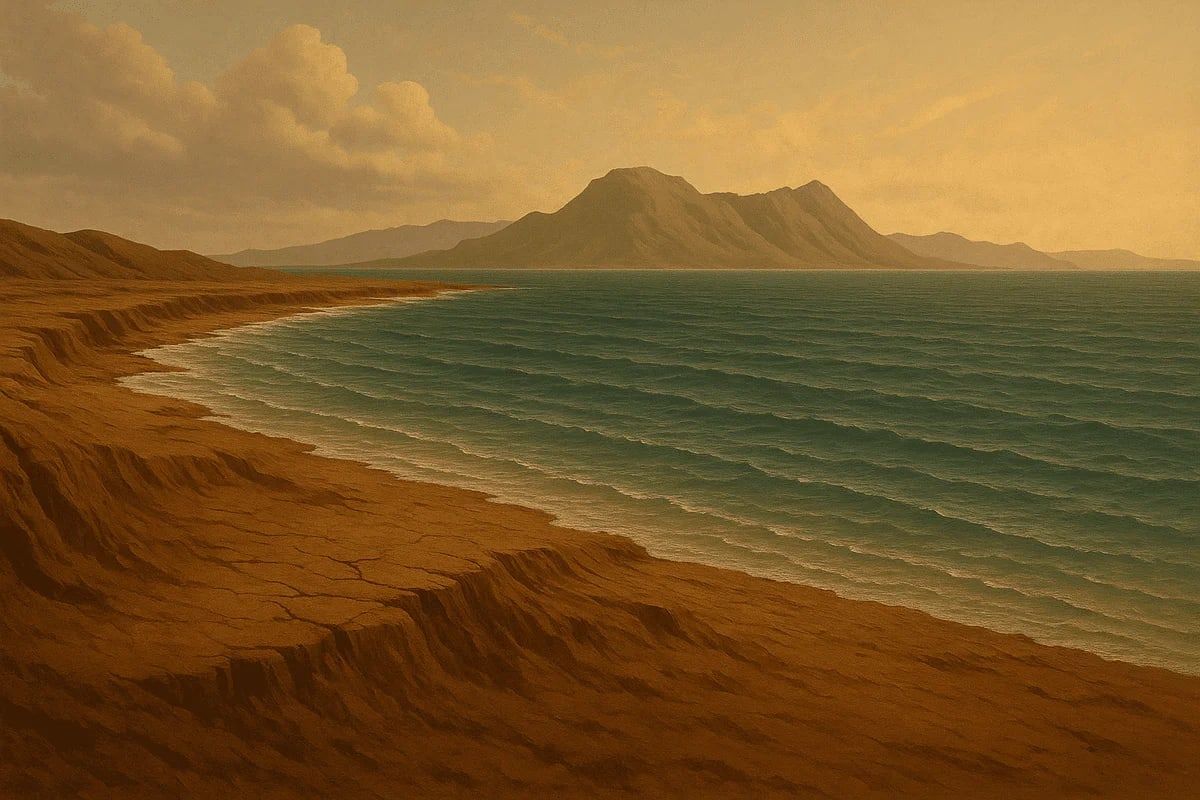 Paisaje costero antiguo