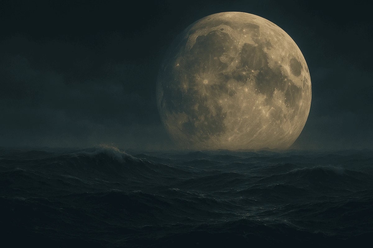 Luna muy cerca provocando mareas