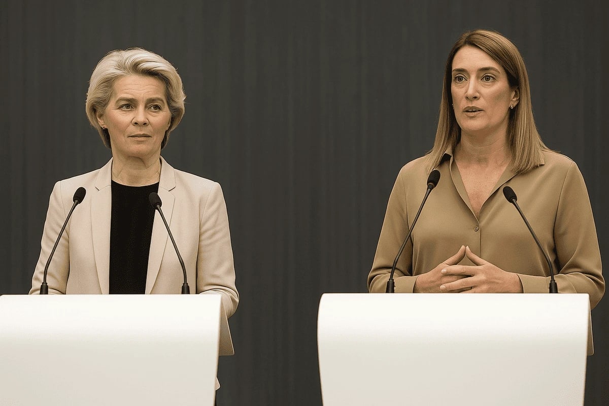Ursula von der Leyen y Roberta Metsola