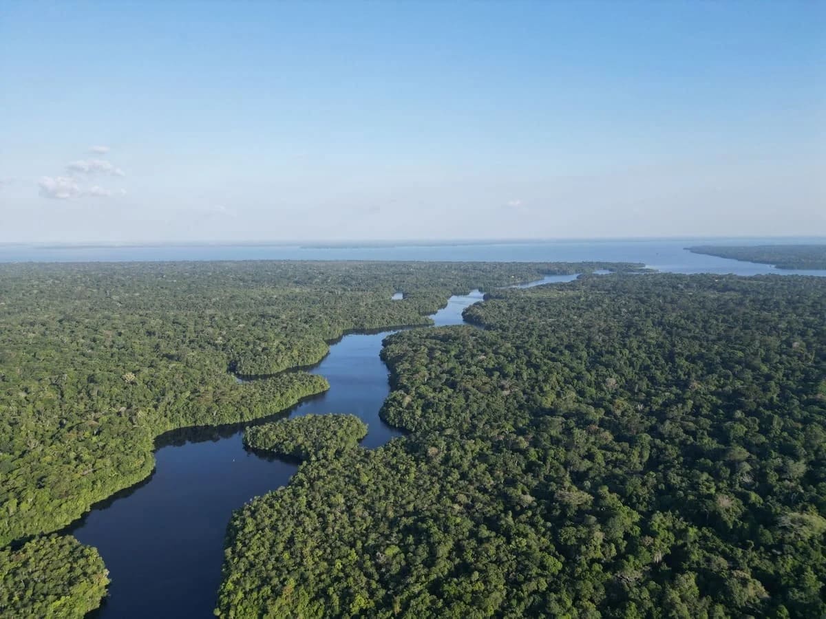 Río en el noreste de Brasil