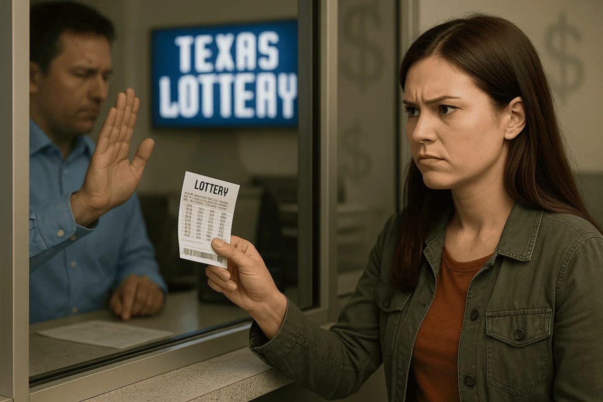 Mujer ganadora de la lotería de Texas