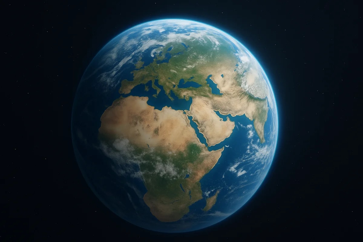 Planeta Tierra desde el espacio