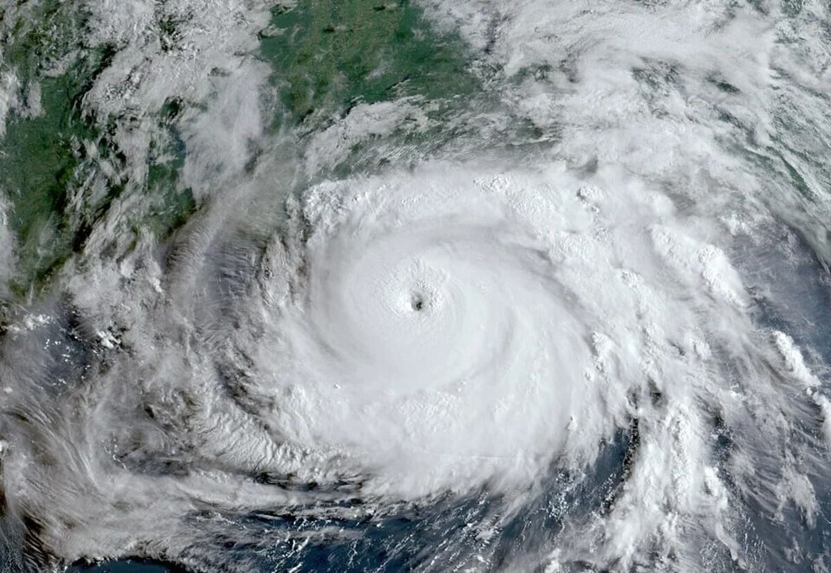 Huracán Ida visto desde satélite el 29 de agosto de 2021