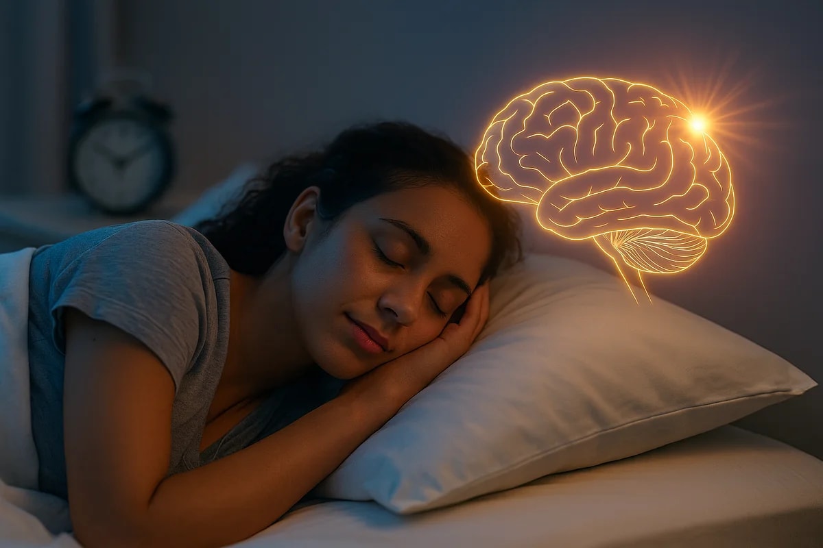 Mujer joven durmiendo