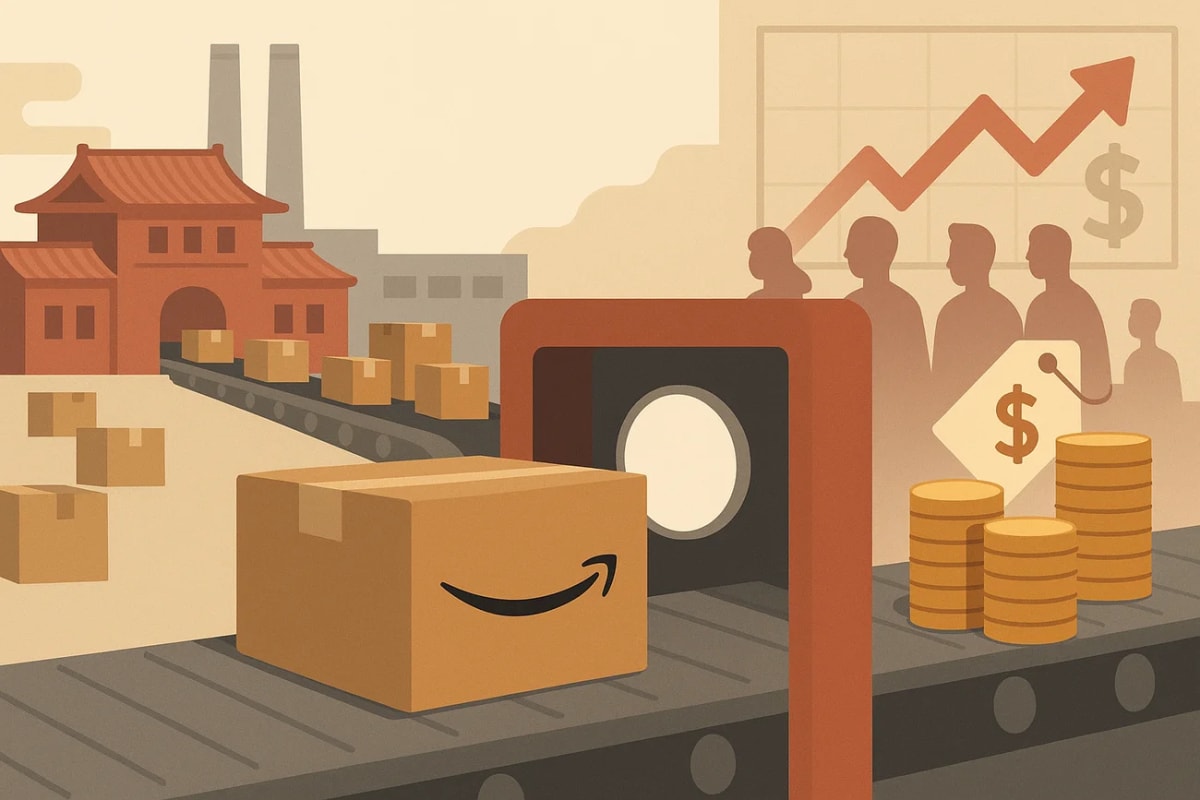 Paquetes con el logotipo de Amazon