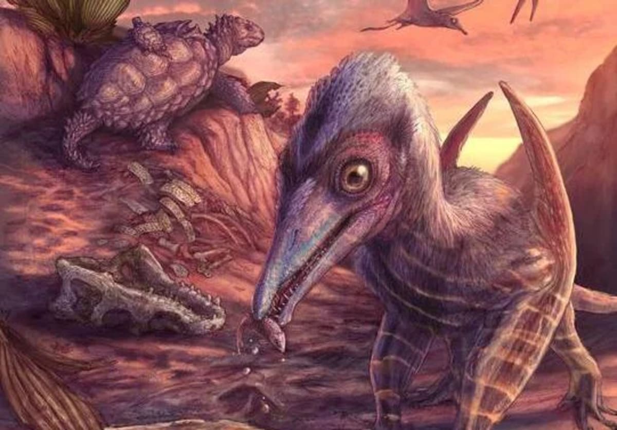 Ilustración paleoartística de Eotephradactylus mcintireae