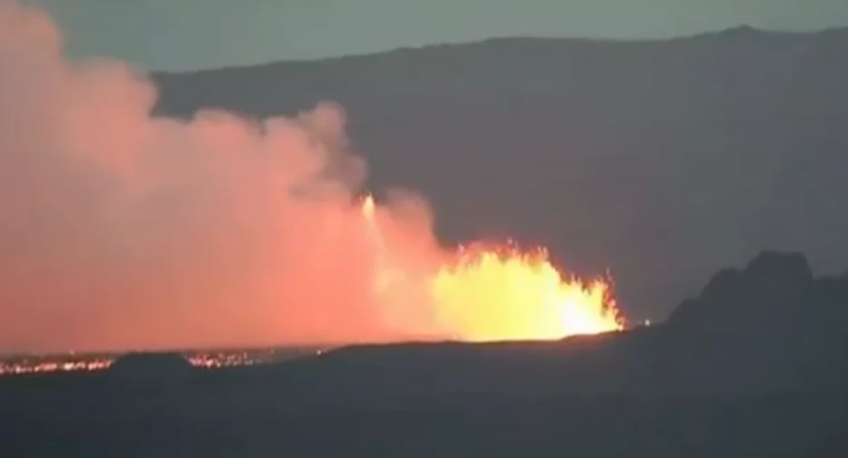 Erupción volcánica en Islandia