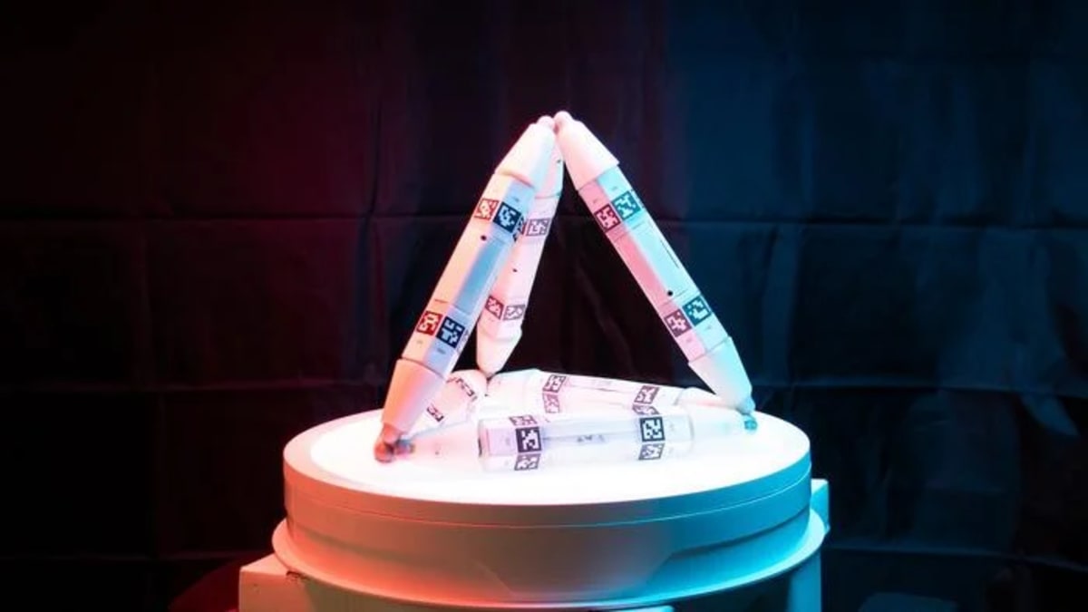 Enlaces de celosía autoensamblados en forma de tetraedro