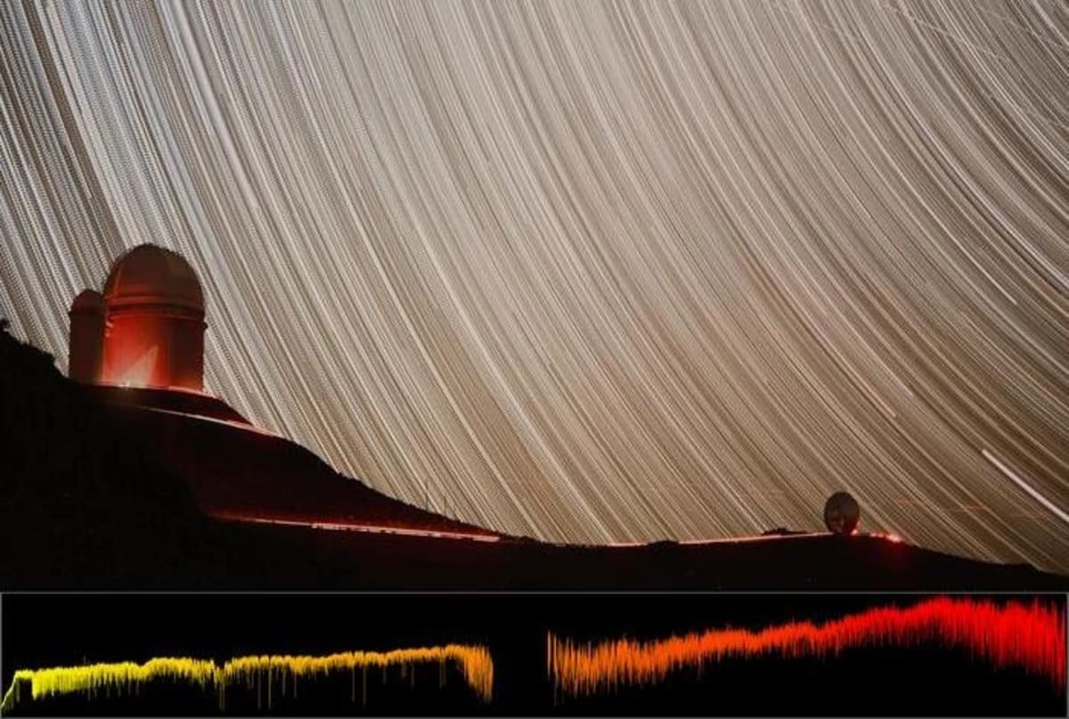 Espectro de Próxima Centauri captado por el instrumento NIRPS en el telescopio de 3,6 metros del Observatorio La Silla, Chile, durante pruebas en junio de 2023