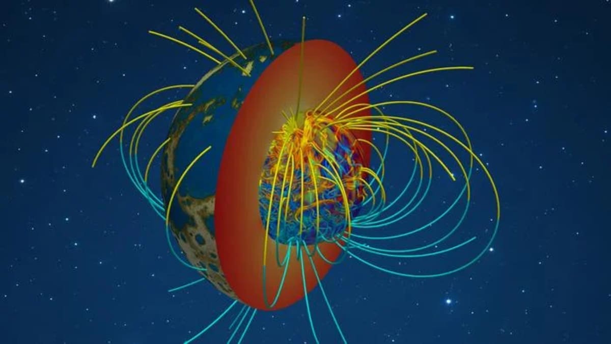 Simulación científica del interior de la Tierra hace mil millones de años