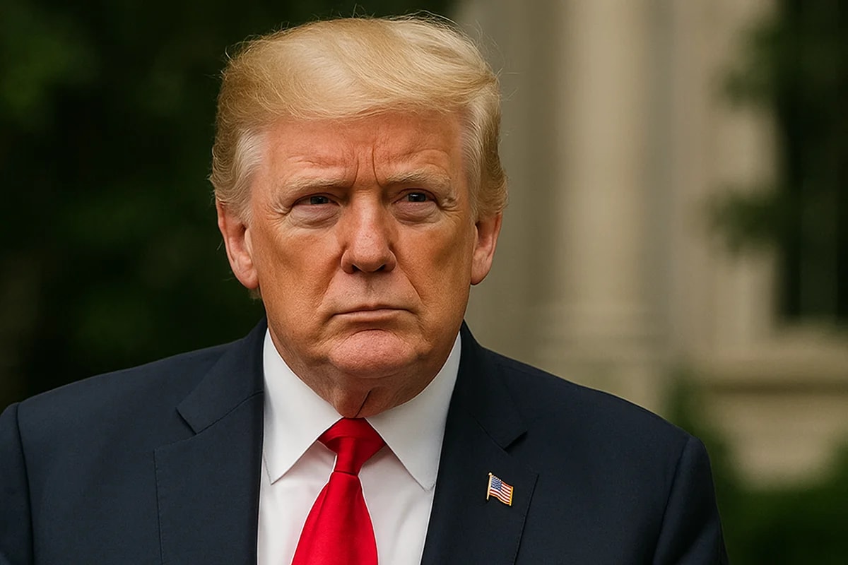 Retrato de Donald Trump