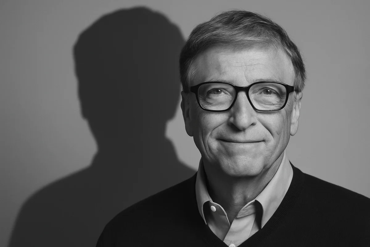 Silueta simbólica de Bill Gates