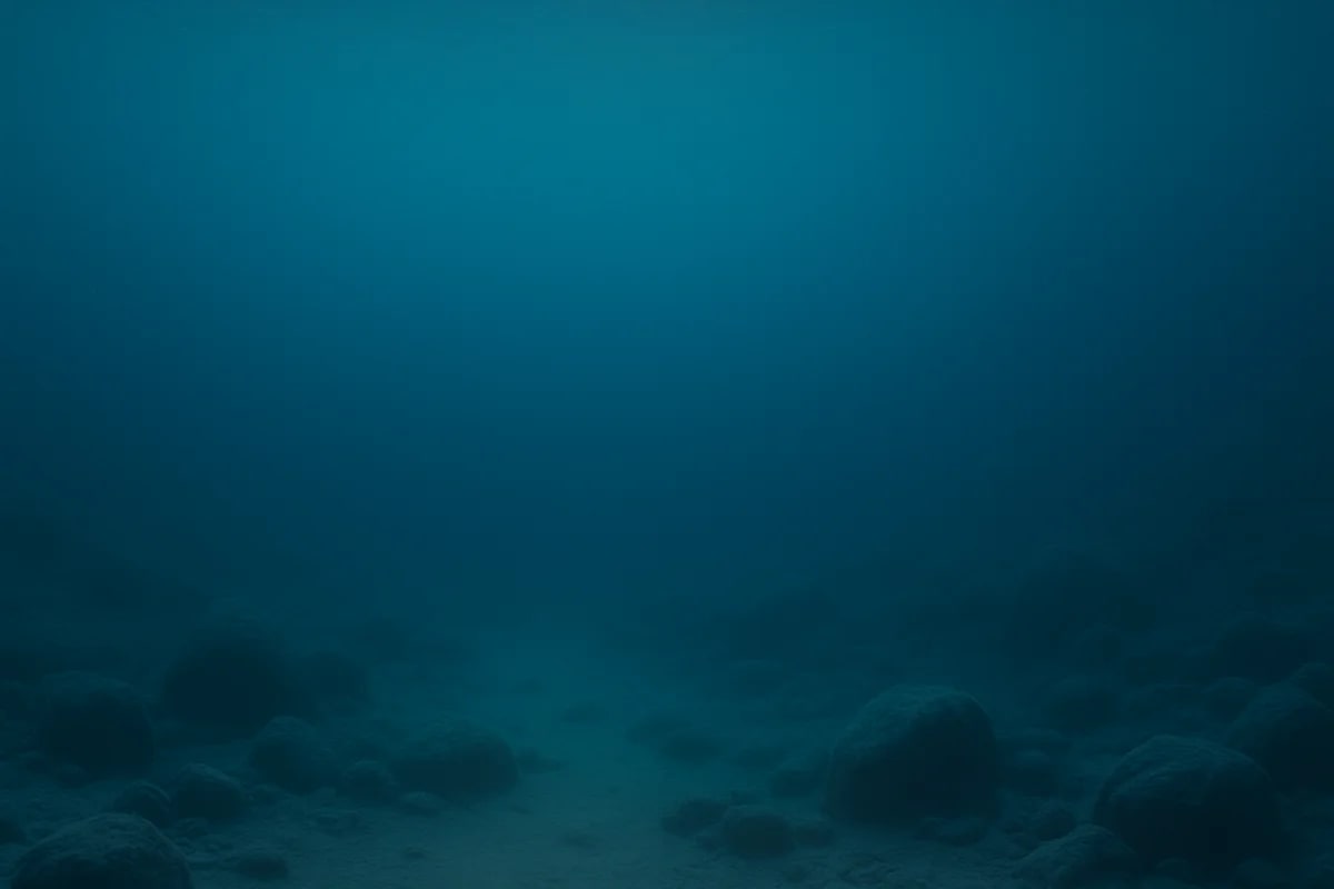 Fondo oceánico realista con rocas y arena