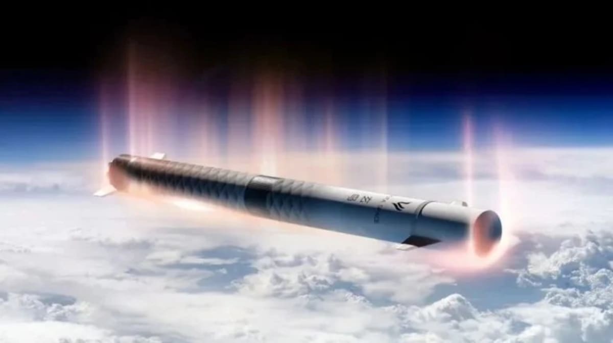 Representación del cohete Xuanniao 1 atravesando la atmósfera con superficies aerodinámicas para planear