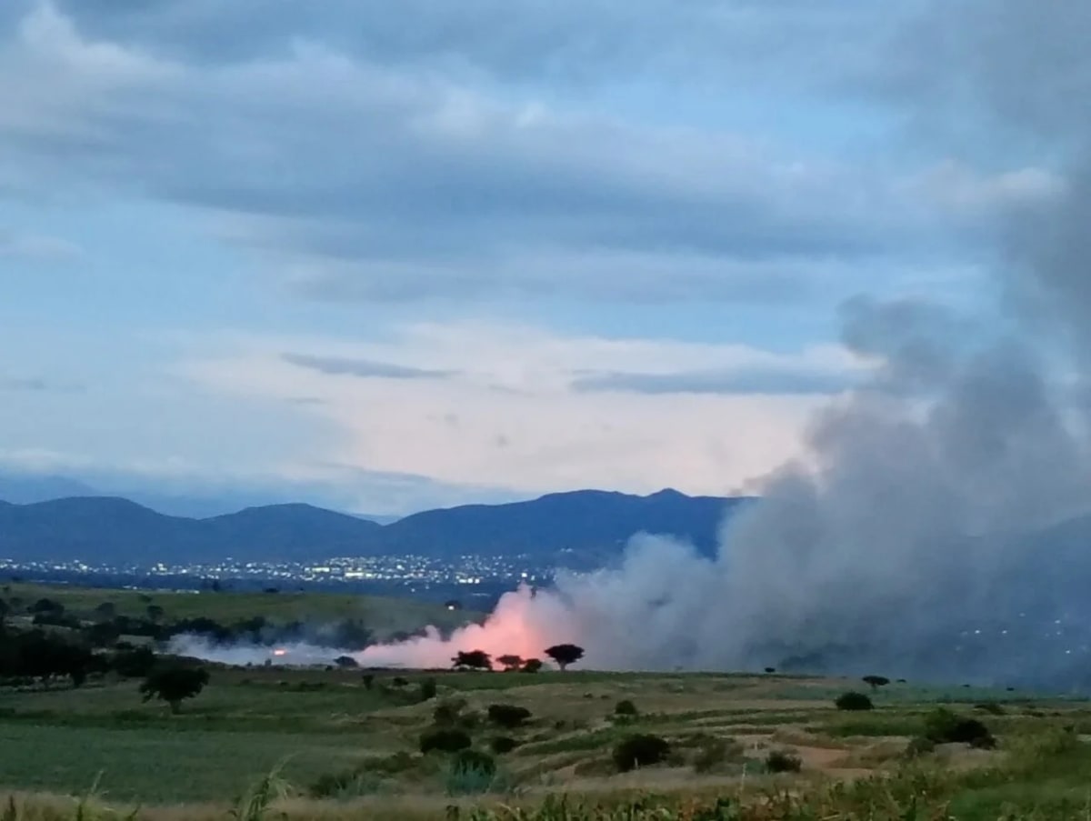 Incendio en basurero de Zimatlán de Álvarez, Oaxaca