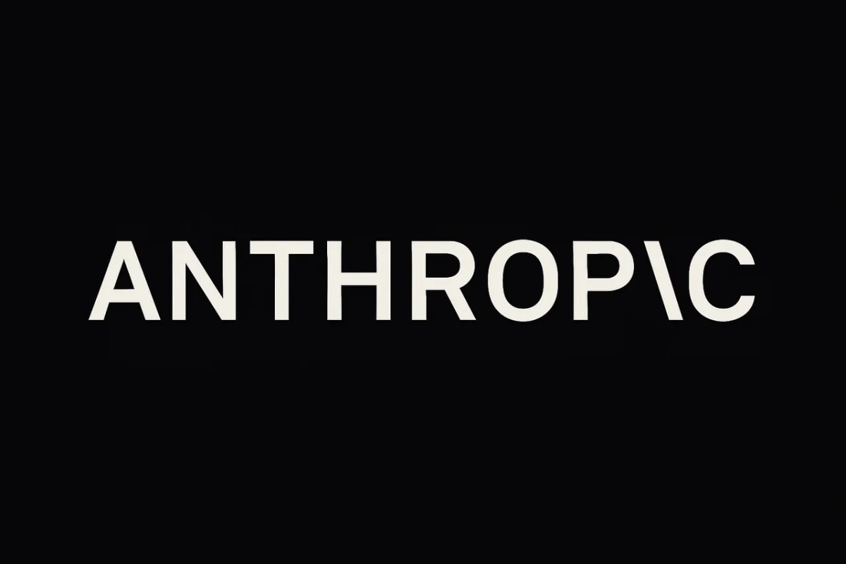 Logotipo ANTHROP\C en tipografía moderna centrado sobre fondo negro en formato horizontal