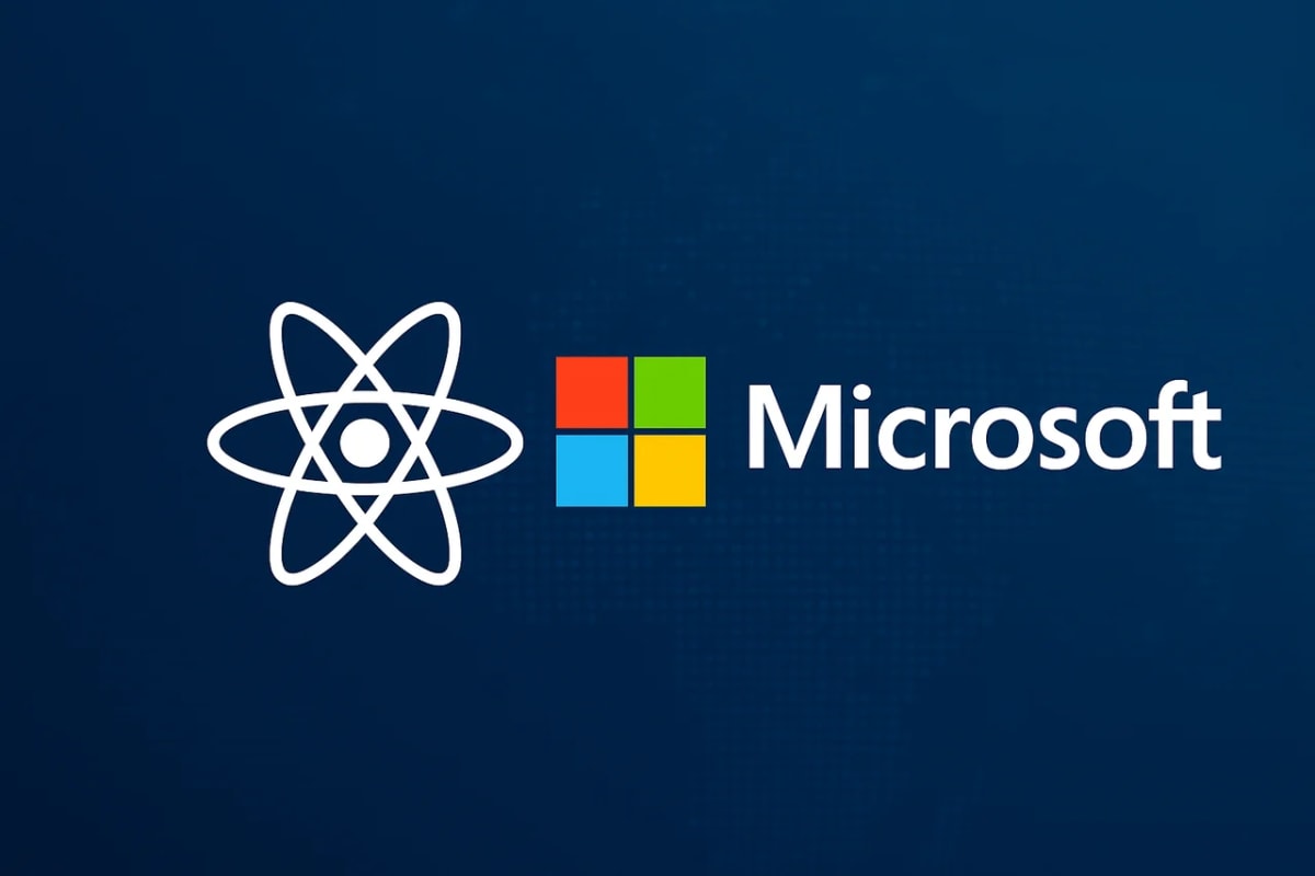 Logotipos de Microsoft y de la energía nuclear sobre un fondo azul oscuro, representando la apuesta de la compañía por proyectos energéticos innovadores