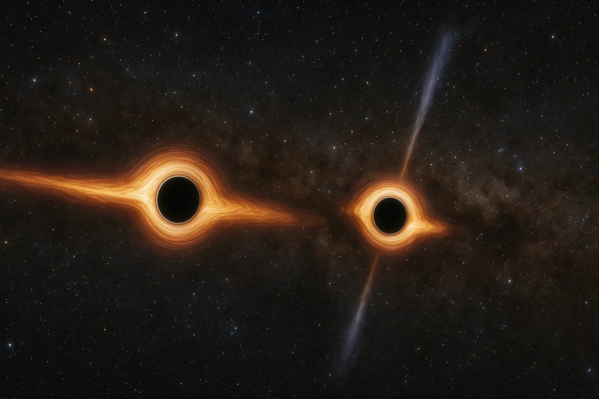 Dos agujeros negros en el cuásar OJ287 orbitando