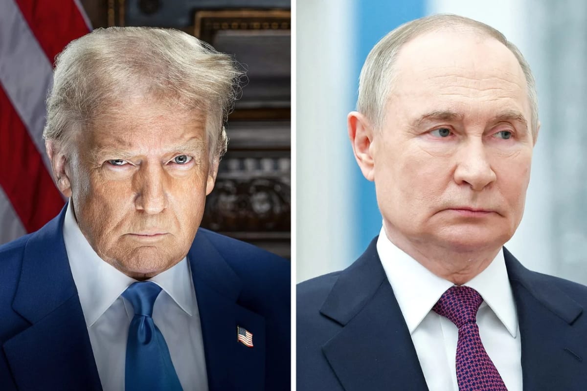 Presidente de Estados Unidos, Donald Trump, y el presidente ruso, Vladimir Putin
