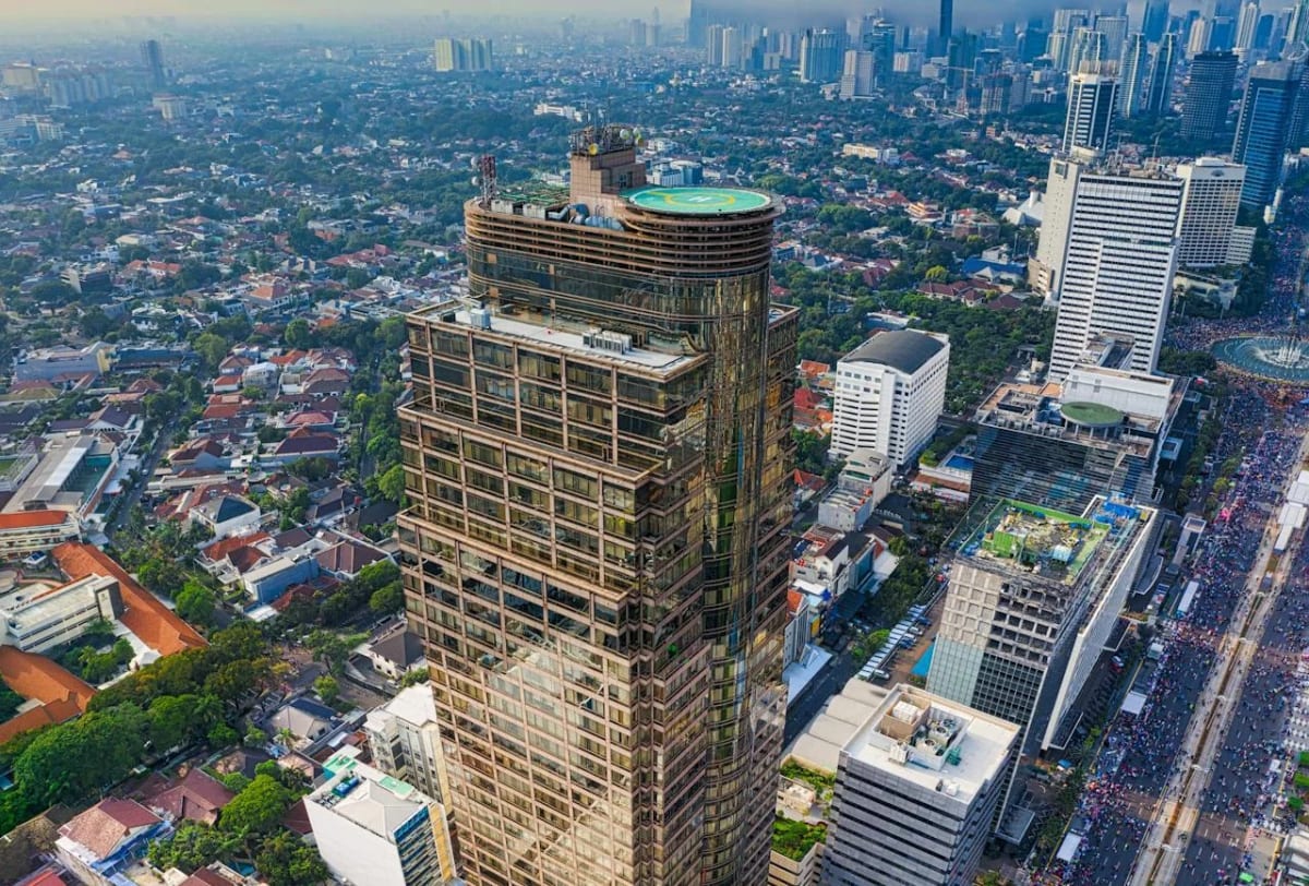Vista aérea de Yakarta