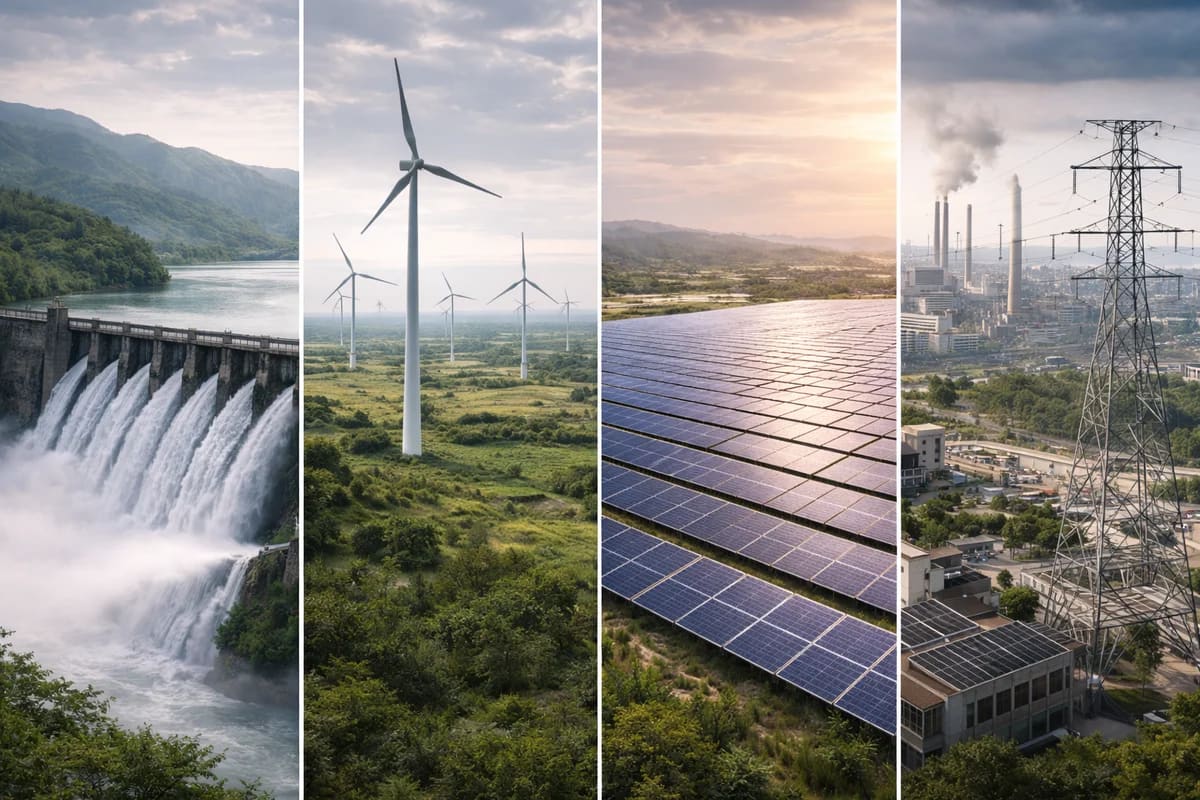 Mosaico continuo de distintos paisajes energéticos