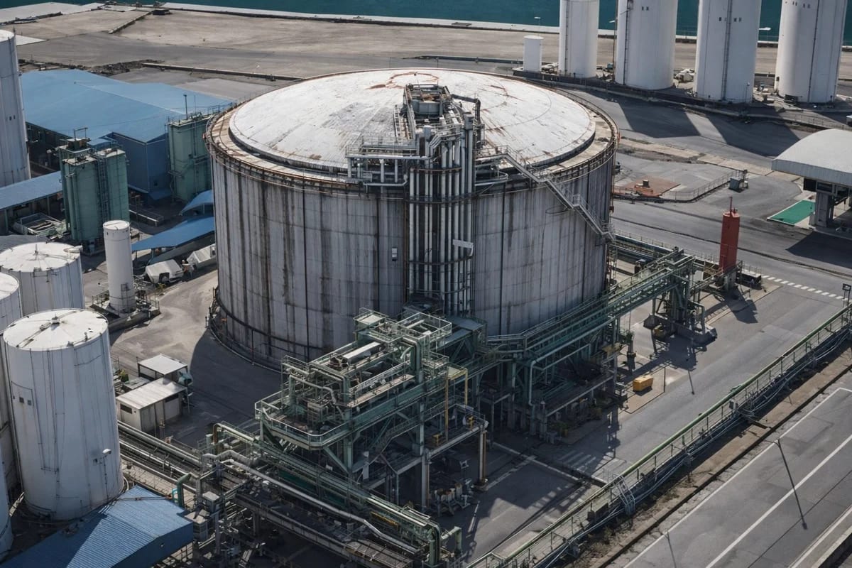 Planta industrial de amoníaco