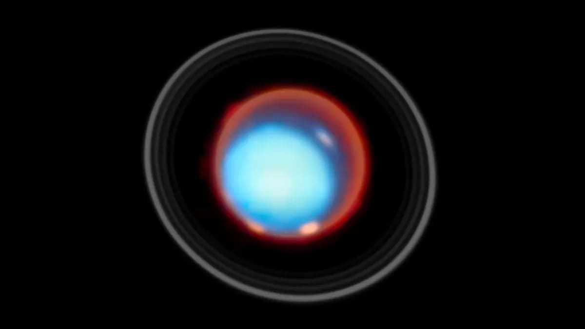 Imagen de Urano captada por el telescopio espacial Webb mostrando detalles de su atmósfera superior