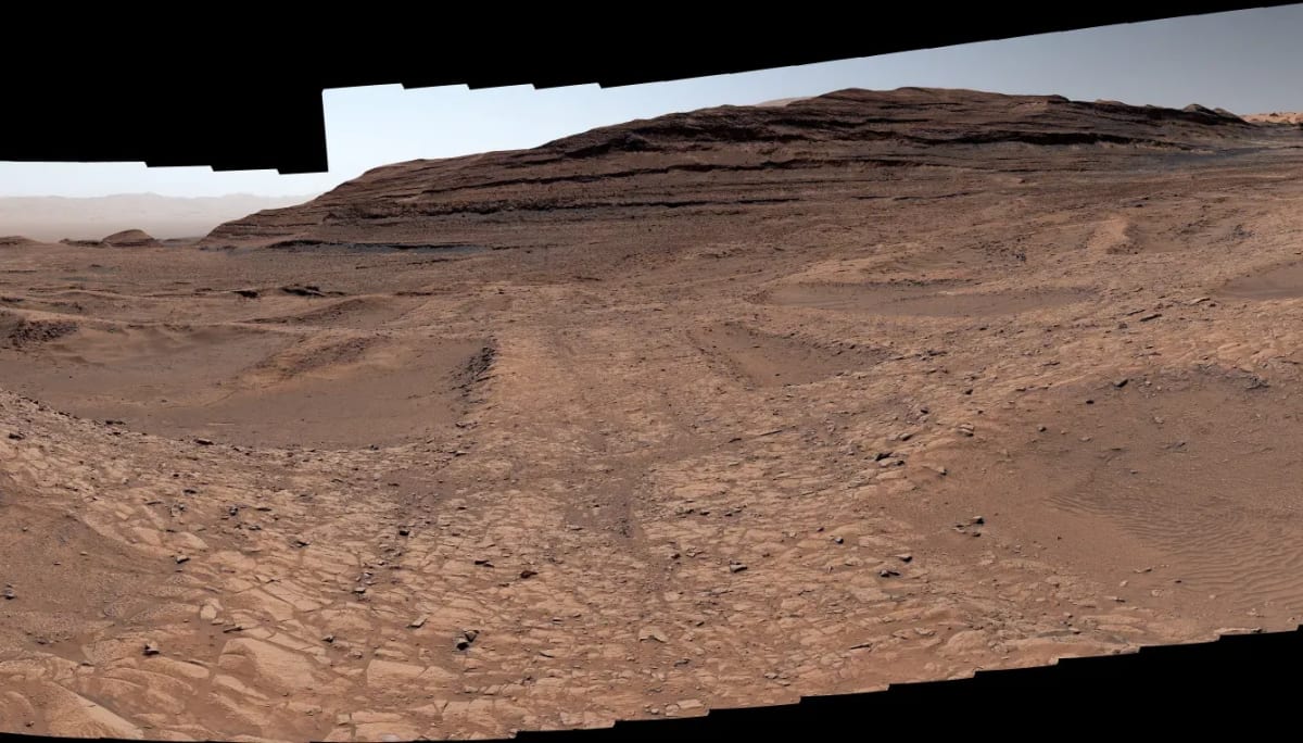Panorama de formaciones tipo boxwork captado por el rover Curiosity en Marte