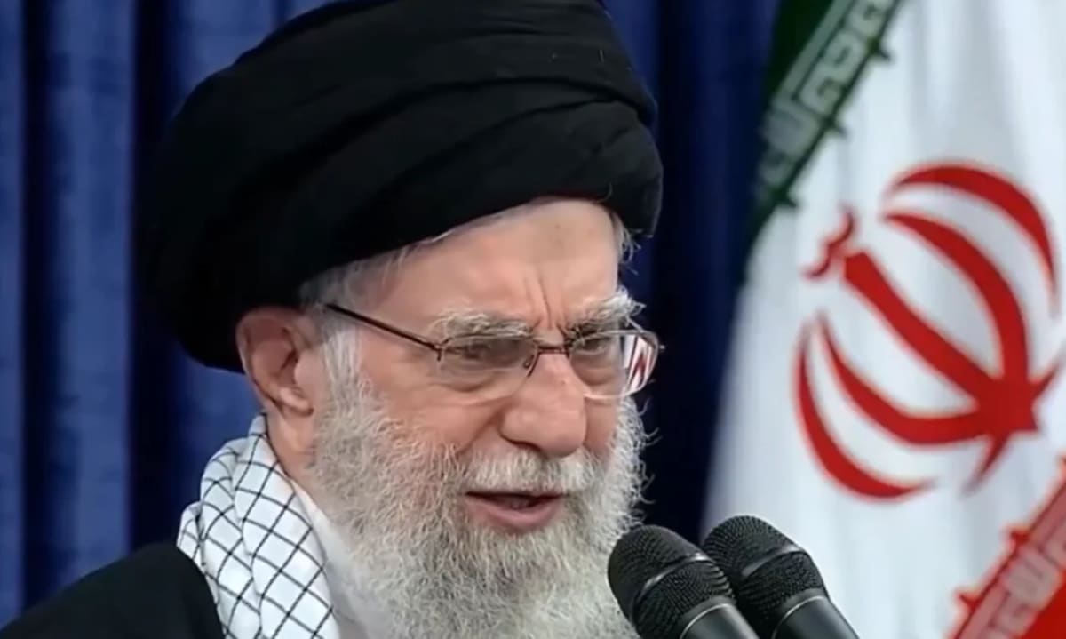 Ali Jamenei durante una intervención pública en Teherán