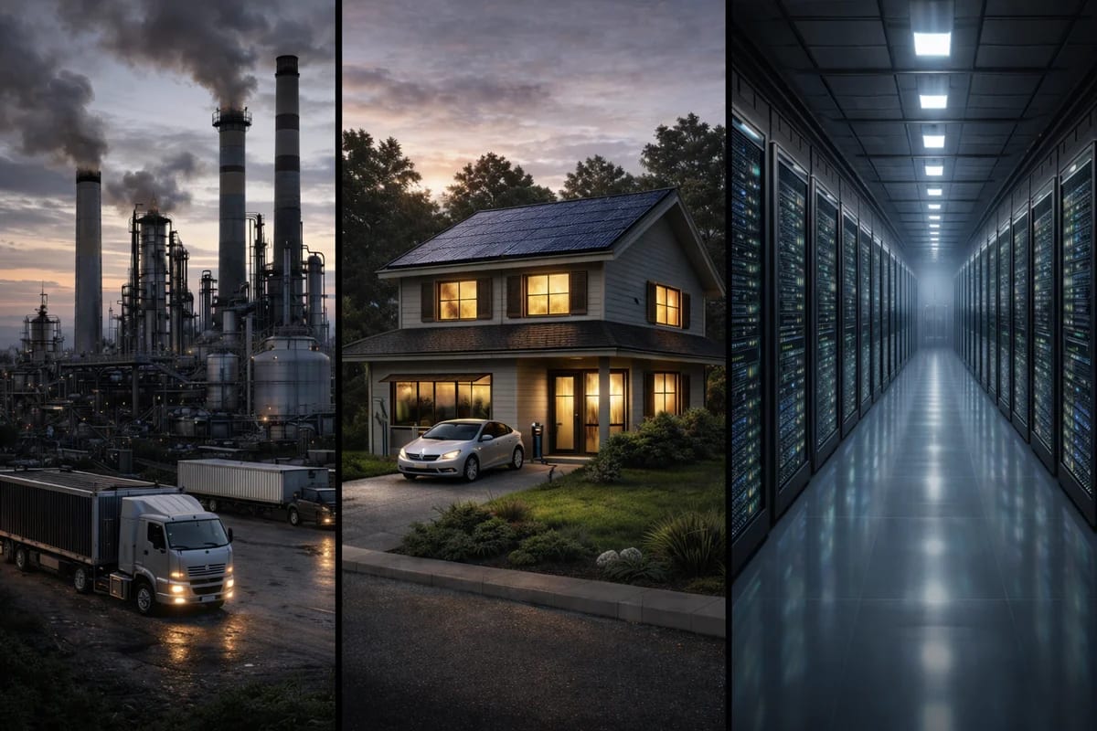 Industria, hogar y centro de datos conectados por energía