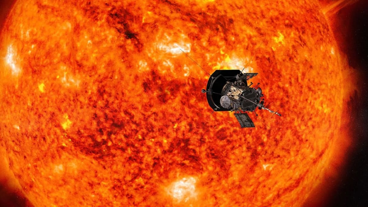Sonda Parker Solar Probe atravesando la corona del Sol durante su misión de estudio solar