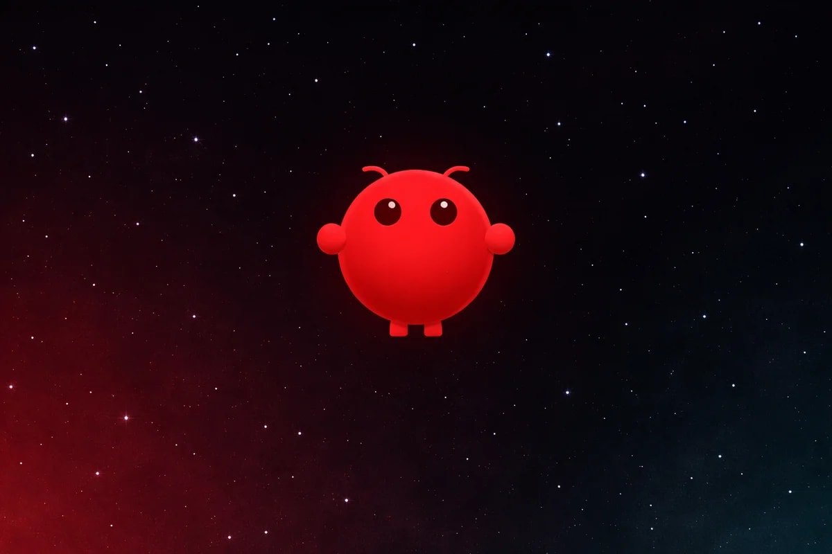 Logo OpenClaw sobre fondo espacial oscuro