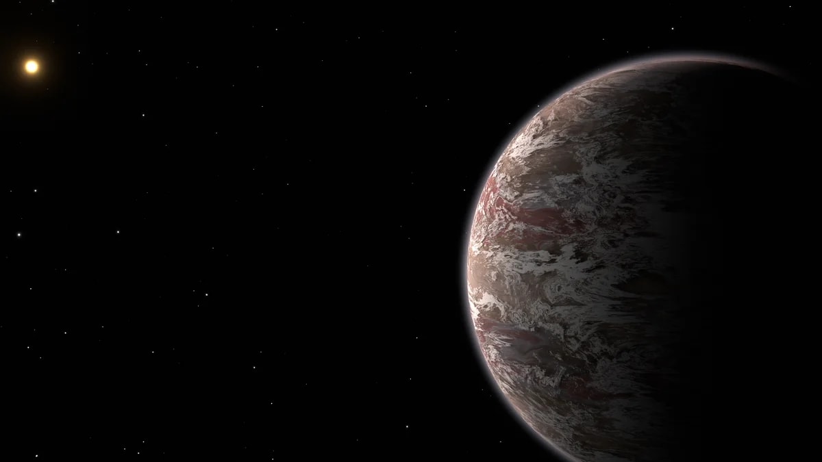 Planeta Epsilon Indi Ab con nubes de agua en una atmósfera rica en amoníaco