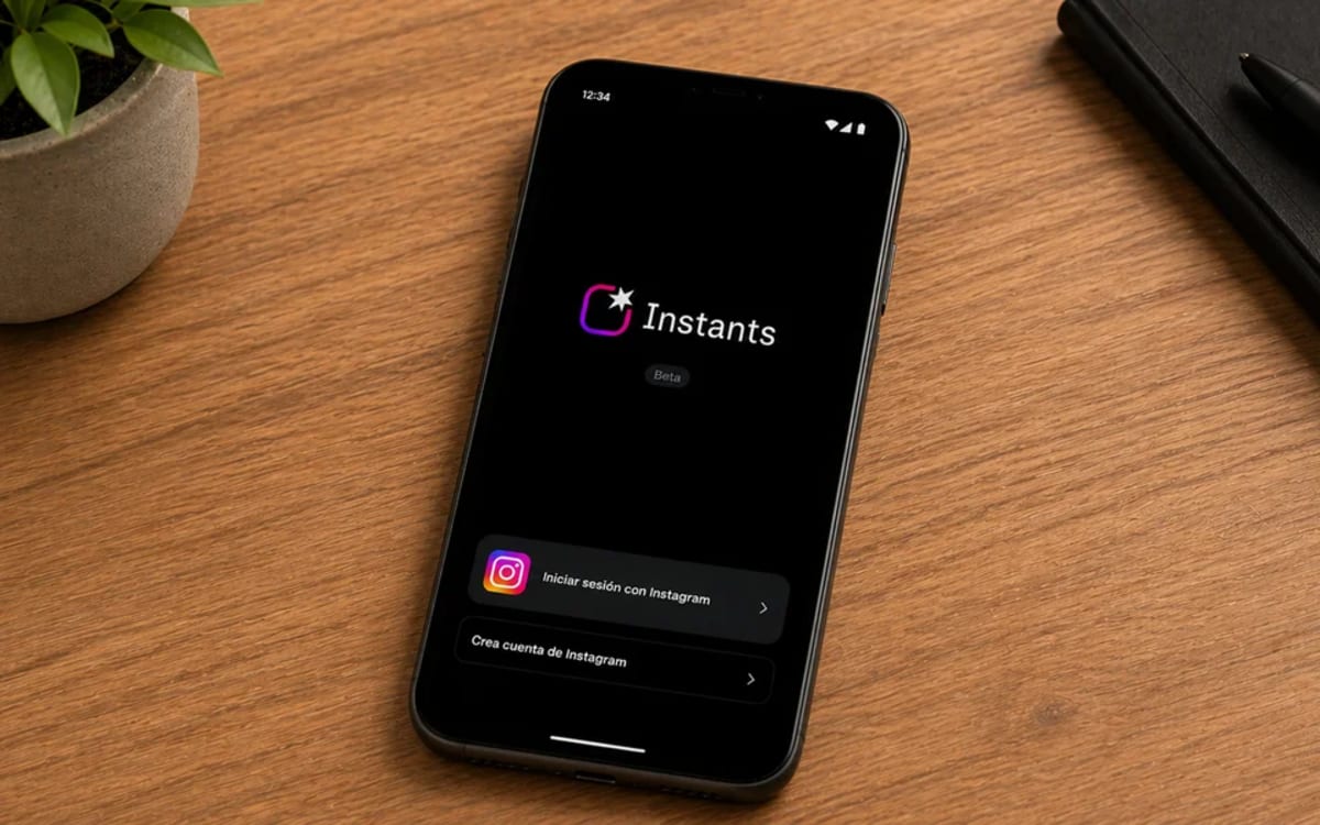 Teléfono con pantalla de Instants