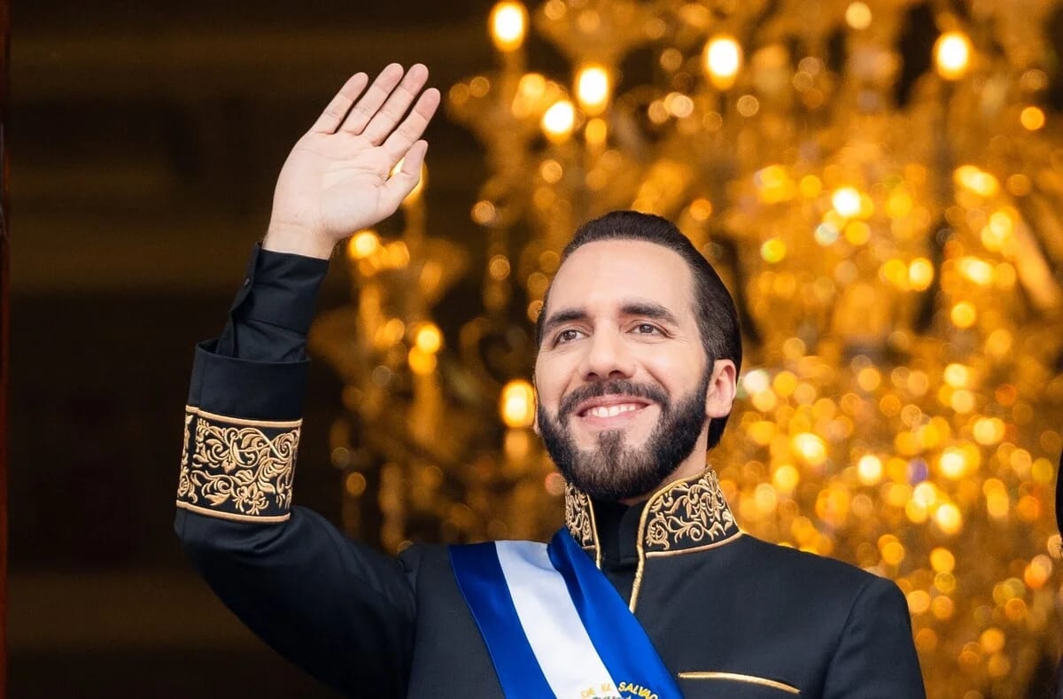 Nayib Bukele durante la investidura presidencial