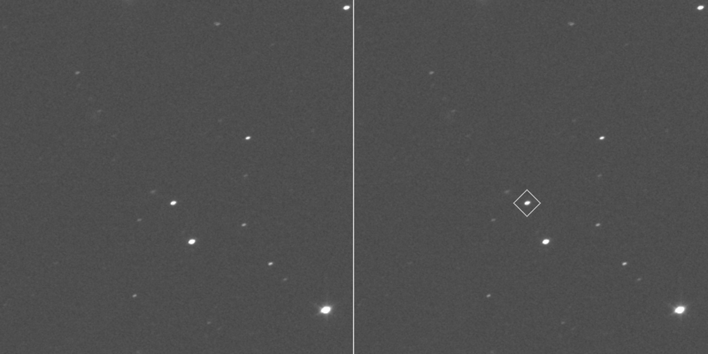 Primeras imágenes del asteroide Donaldjohanson capturadas por la sonda Lucy de la NASA.