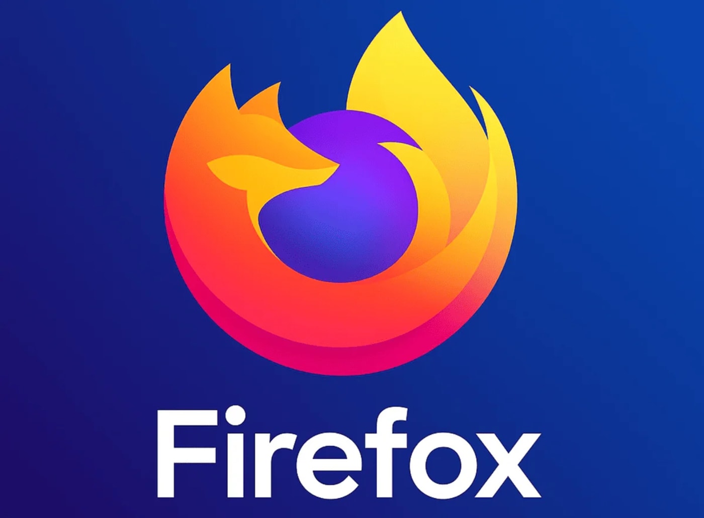 Logo actual de Mozilla Firefox en fondo azul