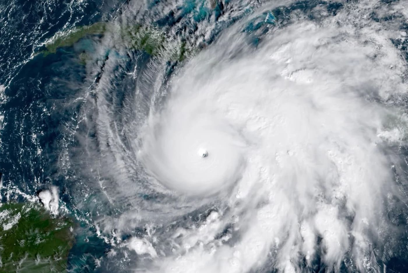 Vista satelital del huracán Melissa