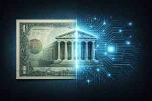 Billete transformándose en infraestructura digital financiera