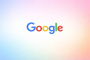 Logo de Google sobre fondo degradado suave