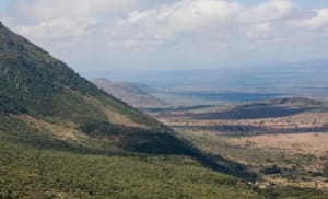 Vista del Gran Valle del Rift en África oriental