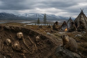 Enterramiento prehistórico asociado a un antiguo brote de peste en Siberia.